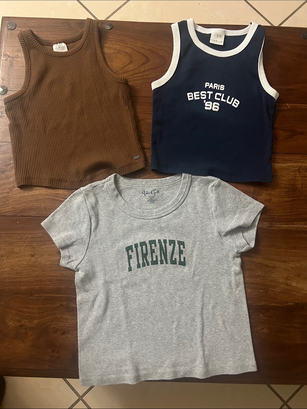 Two Zara & One John Galt girl’s tops